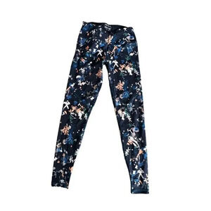 Sweaty Betty Power Full Length Legging Size Small blue abstract floral print